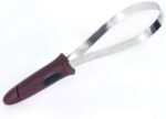BOTH WINNERS Dual-Sided Shedding Blade with Stainless Steel Blade De-Shedding Tool for All Dog Coat Types- Soft Touch Grip (Burgundy)