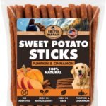 BRUTUS & BARNABY Sweet Potato Sticks, Cinnamon Pumpkin Dog Treats, 14 oz