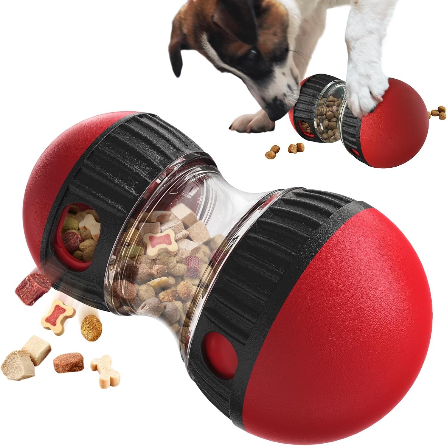 BSISUERM Dog Food Puzzle Toy Adjustable Treat Dispensing Food Dispenser Slow Feeder Bowls Puppy Enrichment Toy Ball Dog Interactive Chase Training Toys for Small Medium Large Dogs BSISUERM Dog Food Puzzle Toy Adjustable Treat Dispensing Food Dispenser Slow Feeder Bowls Puppy Enrichment Toy Ball Dog Interactive Chase Training Toys for Small Medium Large Dogs
