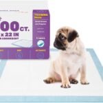 BV Puppy Pads Leak-Proof 100 Count 22″x 22″ – Absorbent Pee Pads for Dogs with 6-Layer Design, Rapid Dry Sheet & Built-in Attractant – Dog Pad with Odor Control, Perfect for Puppies & Senior Dogs