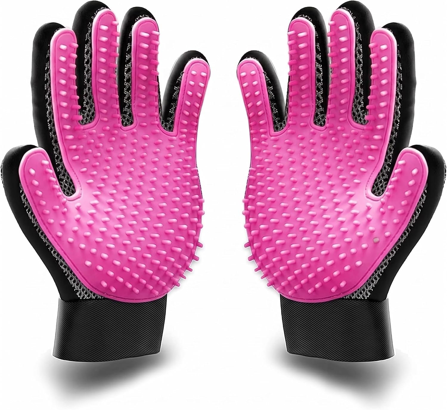 BYETOO Pet Dog Cat Grooming Glove with 261Tips,Gentle Deshedding Brush Glove,Efficient Pet Hair Remover Mitt,Massage Tool with Enhanced Five Finger Design,for Dog,Cat,Rabbit,Horse with Long/Short Fur BYETOO Pet Dog Cat Grooming Glove with 261Tips,Gentle Deshedding Brush Glove,Efficient Pet Hair Remover Mitt,Massage Tool with Enhanced Five Finger Design,for Dog,Cat,Rabbit,Horse with Long/Short Fur