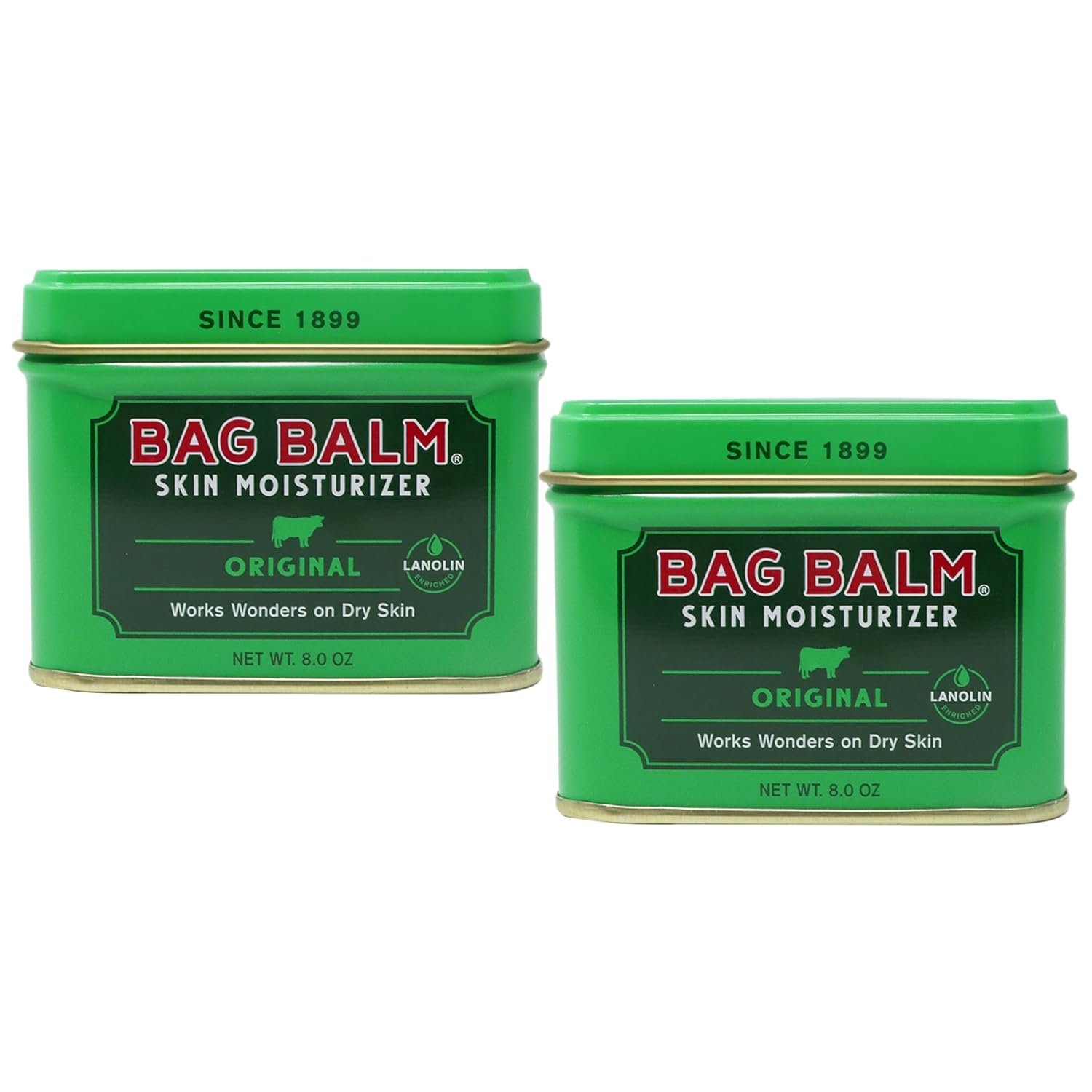 Bag Balm Vermont’s Original Pet Paw & Skin Balm – Moisturizing Salve for Dry, Cracked Paws, Noses & Rough Skin – 8 Ounce – 2 Pack Bag Balm Vermont’s Original Pet Paw & Skin Balm – Moisturizing Salve for Dry, Cracked Paws, Noses & Rough Skin – 8 Ounce – 2 Pack