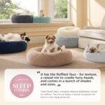 Bedsure Calming Small Medium Dog Bed Donut Washable Puppy Bed,27ins Camel - Image 2