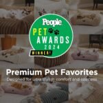 Bedsure ComfyFleece® Shown on TV Cute Dog Couch for Medium Dogs,36in Cream - Image 2