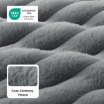 Bedsure ComfyFleece™ Fluffy Balanced Support Large Dog Bed for Crate,35x22 - Image 2