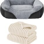 Bedsure Waterproof Dog Blankets and Washable Dog Bed