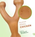 Benebone Wishbone Dog Chew Toy for Aggressive Chewers, Real Chicken, Medium - Image 2