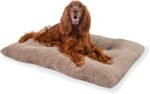 Best Friends by Sheri Comfy Crate Dog Bed Washable, Mushroom, 42" x 28"