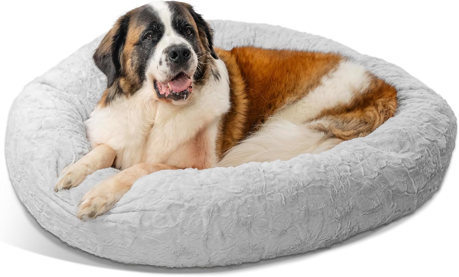 Best Friends by Sheri Original Calming Donut Dog Bed, Gray, XL, 45″ Best Friends by Sheri Original Calming Donut Dog Bed, Gray, XL, 45″