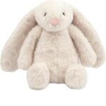 Best Pet Supplies Bunny Buddy Squeaky Plush Dog Toy – Beige, Medium