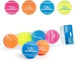 Best Pet Supplies Interactive Squeaky Dog Chew Toy, Ideal Dog Toys for Chewers, Small, Medium & Large Dogs, and Fetch Lovers - Tennis (Assorted Color), Medium (Pack of 4) - Image 2