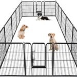BestPet | Dog Playpen | 40″, 16 Panels | Heavy Duty Metal Pet Exercise Pen