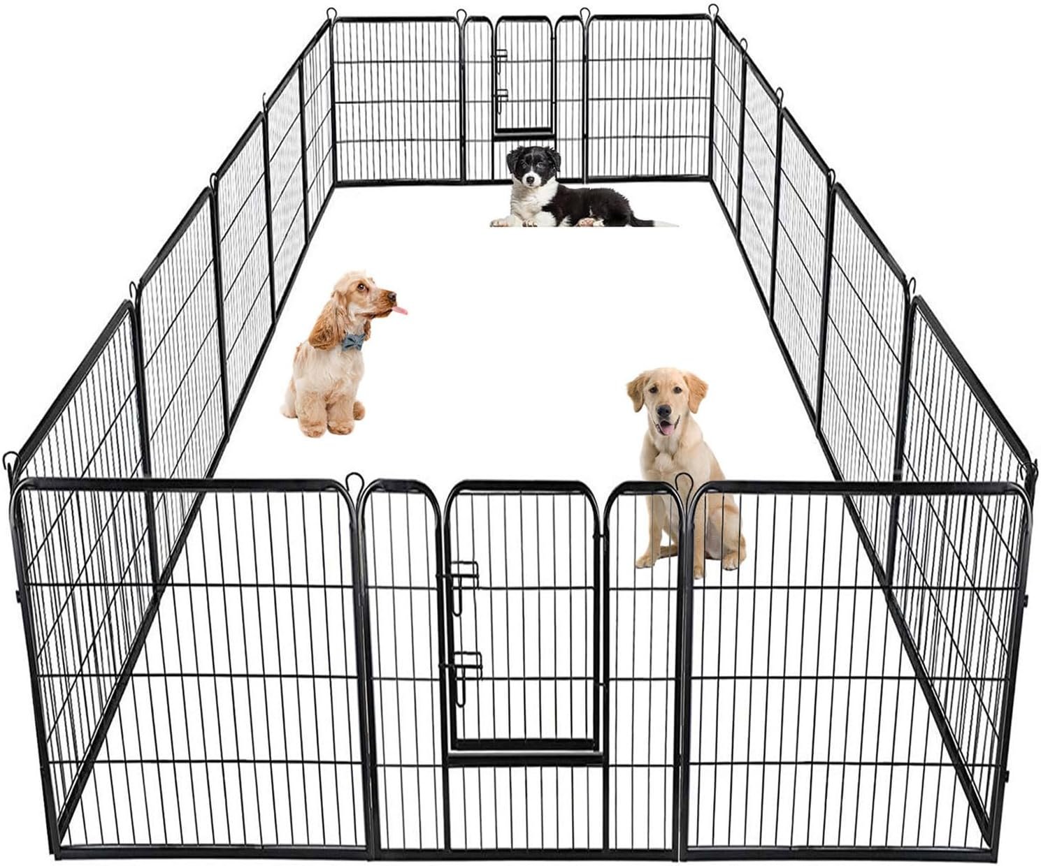BestPet | Dog Playpen | 40″, 16 Panels | Heavy Duty Metal Pet Exercise Pen BestPet | Dog Playpen | 40″, 16 Panels | Heavy Duty Metal Pet Exercise Pen