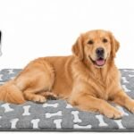 Bestio Extra Large Dog Heating Pad,47×30 in Heated Dog Bed with Constant Heat & Auto Modes，MET&UL Certified Pet Heating Pad with Soothing Warmth,Chew-Resistant Cord,Waterproof Washable Cover-Gray