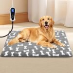 Bestio Extra Large Dog Heating Pad,47x30 in Heated Dog Bed with Constant Heat & Auto Modes，MET&UL Certified Pet Heating Pad with Soothing Warmth,Chew-Resistant Cord,Waterproof Washable Cover-Gray - Image 2