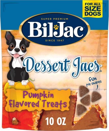 Bil-Jac Dessert Jacs Soft Dog Treats with Pumpkin Flavor | 10 oz