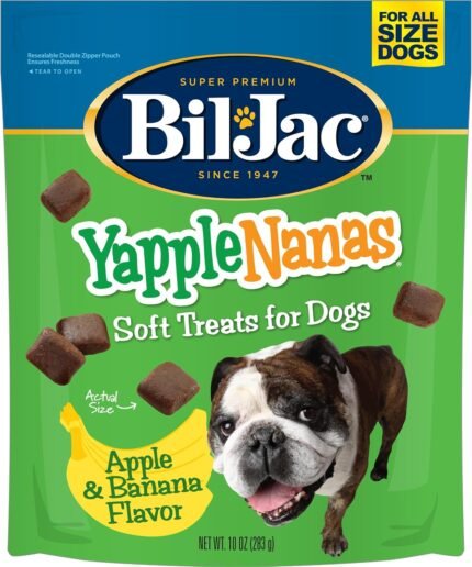 Bil-Jac Yapple-Nanas Soft Dog Treats with Apple & Banana Flavor | 10 oz