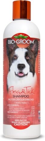 Bio-Groom Flea & Tick Dog, Protein-Lanolin Shampoo, 12 fl oz, 1-Pack