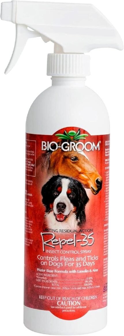Bio-Groom Repel-35 Flea & Tick Dog, Fly Spray for Horses, 16 fl oz, 1-Pack