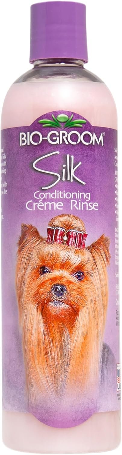 Bio-Groom Silk Creme Rinse Dog Conditioner, Gentle & Safe, 12 Fl Oz, 1-Pack