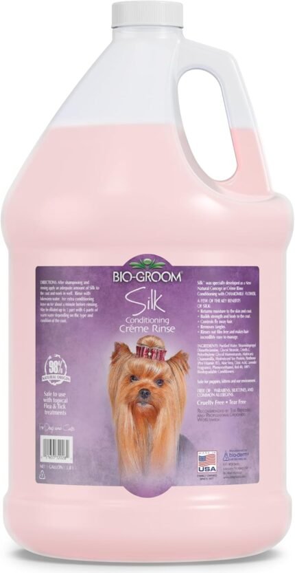 Bio-Groom Silk Creme Rinse Dog & Puppy Conditioner, 1 Gallon