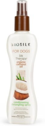 BioSilk Silk Therapy Conditioning Detangling Dog Spray, 7 Fl Oz Bottle