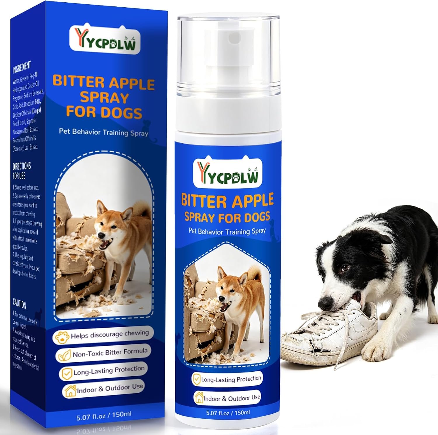 Bitter Apple Spray for Dogs, 150ML No Chew Spray for Dogs Bitter Apple Spray for Dogs, 150ML No Chew Spray for Dogs