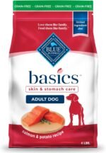 Blue Buffalo Basics Salmon Adult Grain-Free Dry Dog Food, 4 lb