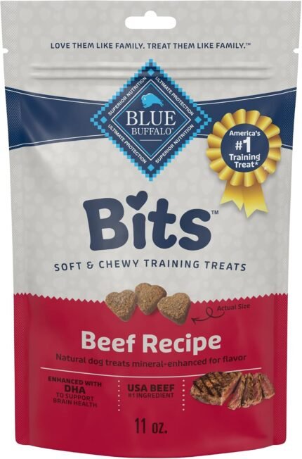 Blue Buffalo Bits Beef Training Treats, 11 oz