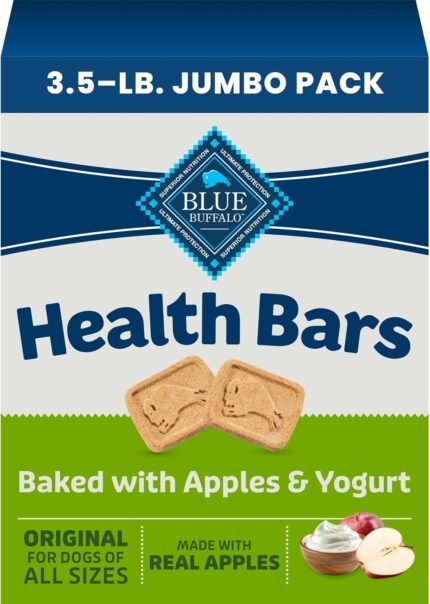Blue Buffalo Health Bars Apples & Yogurt Dog Biscuits, 3.5 lb