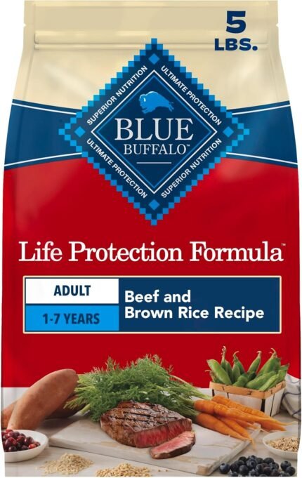 Blue Buffalo Life Protection Formula Beef Adult Dry Dog Food, 5 lb