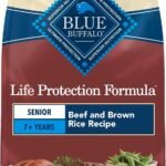 Blue Buffalo Life Protection Formula Beef Senior 7+ Dry Dog Food, 5 lb