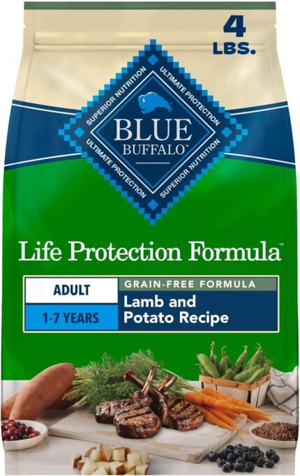 Blue Buffalo Life Protection Formula Lamb & Potatoes Dry Dog Food, 4 lb