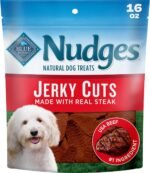 Blue Buffalo Nudges Jerky Cuts Steak Dog Treats, 16 oz