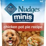 Blue Buffalo Nudges Minis Chicken Pot Pie Dog Treats, 10 oz