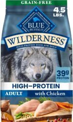 Blue Buffalo Wilderness Chicken Adult Dry Dog Food, Grain-Free, 4.5 lb