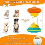 BoYoYo Interactive Dog Toys, Dog Puzzle Toys for Smart, Dog Enrichment Toy to Keep Them Busy, Treat Dispensing Toy Slow Puzzles Feeder, Yellow - Image 2