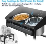 Bobbie & Laxi 15" Tilted Elevated Dog Bowl, Large Breeds Non-Spill Design - Image 2