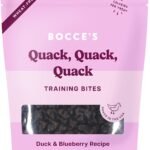 Bocce’s Bakery Quack Quack Quack Dog Training Treats, Duck & Blueberry, 6oz