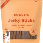 Bocce’s Bakery Turkey & Sweet Potato Flavor Jerky Stick Dog Treats, 4 oz