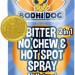 Bodhi Dog Bitter 2-in-1 No Chew & Hot Spot Spray – Natural Anti-Chew Remedy Better Than Bitter Apple – Soothes Hot Spots, Deters Chewing – Safe for Skin, Wounds & Furniture- Made in USA (8 Fl Oz)