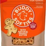 Buddy Biscuits 8 oz Bag of Softies Soft & Chewy Dog Treats, Peanut Butter