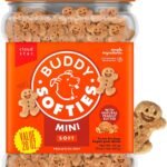Buddy Biscuits Mini Soft & Chewy Dog Treats, Peanut Butter, 20 oz Jar