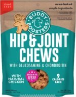 Buddy Biscuits Soft & Chewy Dog Treats, Hip & Joint Boosters, 5 oz Bag