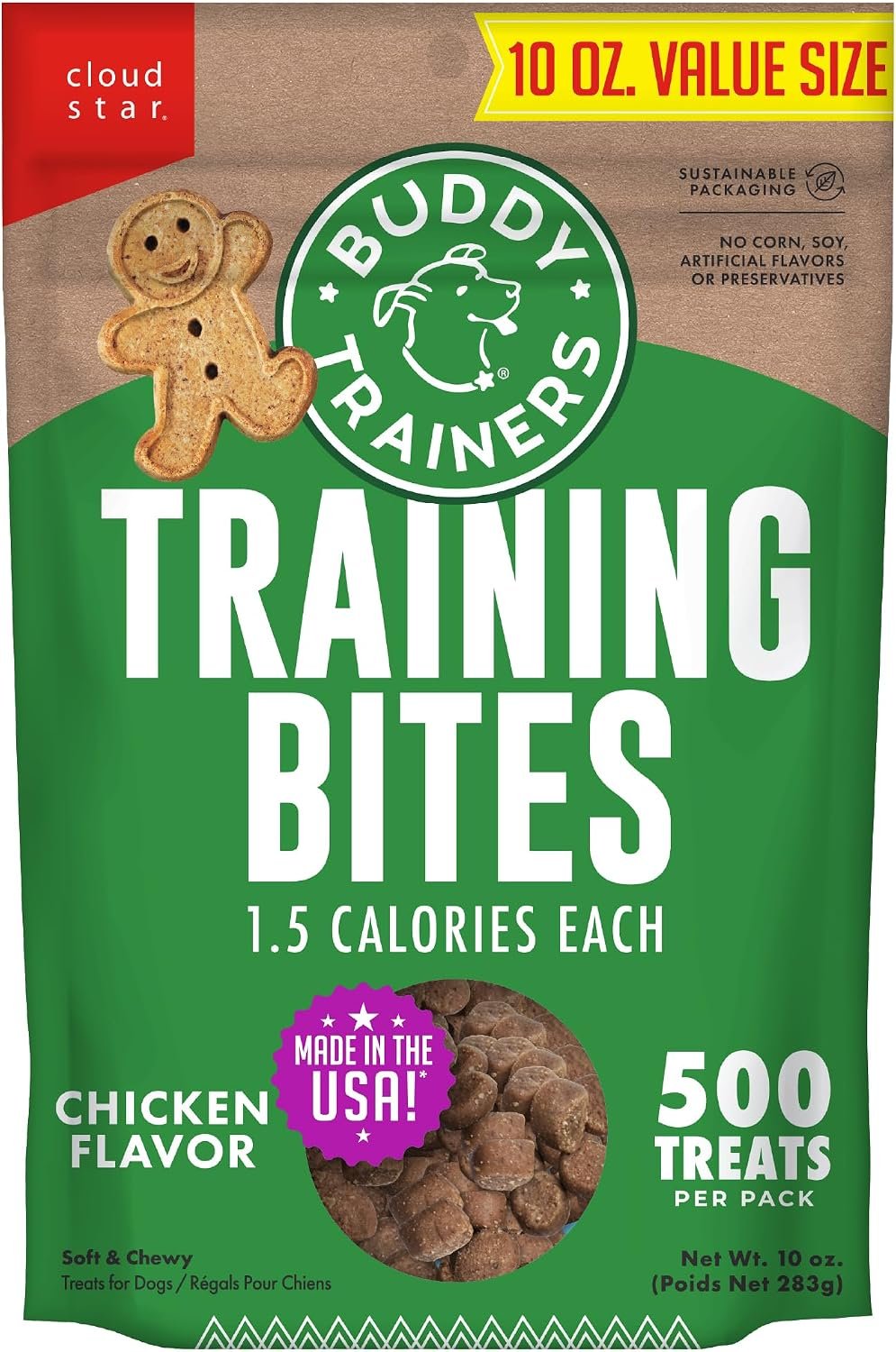 Buddy Biscuits Trainers Soft & Chewy Dog Treats, Chicken, 10 oz, 500 Treats Buddy Biscuits Trainers Soft & Chewy Dog Treats, Chicken, 10 oz, 500 Treats