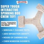 Bullibone Nylon Dog Chew Toy Spin-a-Bone - Interactive Dog Toy, Triggers Natural Instincts, and Improves Oral Health - Image 2