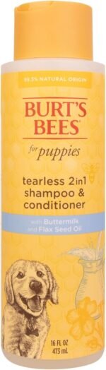 Burts Bees Tearless Puppy Shampoo & Conditioner with Buttermilk, 16 Fl Oz