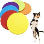 Bvrbaory 6 Pack Dog Flying Discs – Interactive, Soft Floating Saucer for Small, Medium Dogs – Safe on Teeth