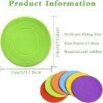 Bvrbaory 6 Pack Dog Flying Discs - Interactive, Soft Floating Saucer for Small, Medium Dogs - Safe on Teeth - Image 2