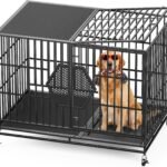 CAMMOO 48” Heavy Duty Dog Crates for Large Dogs, Dog Kennel Indoor